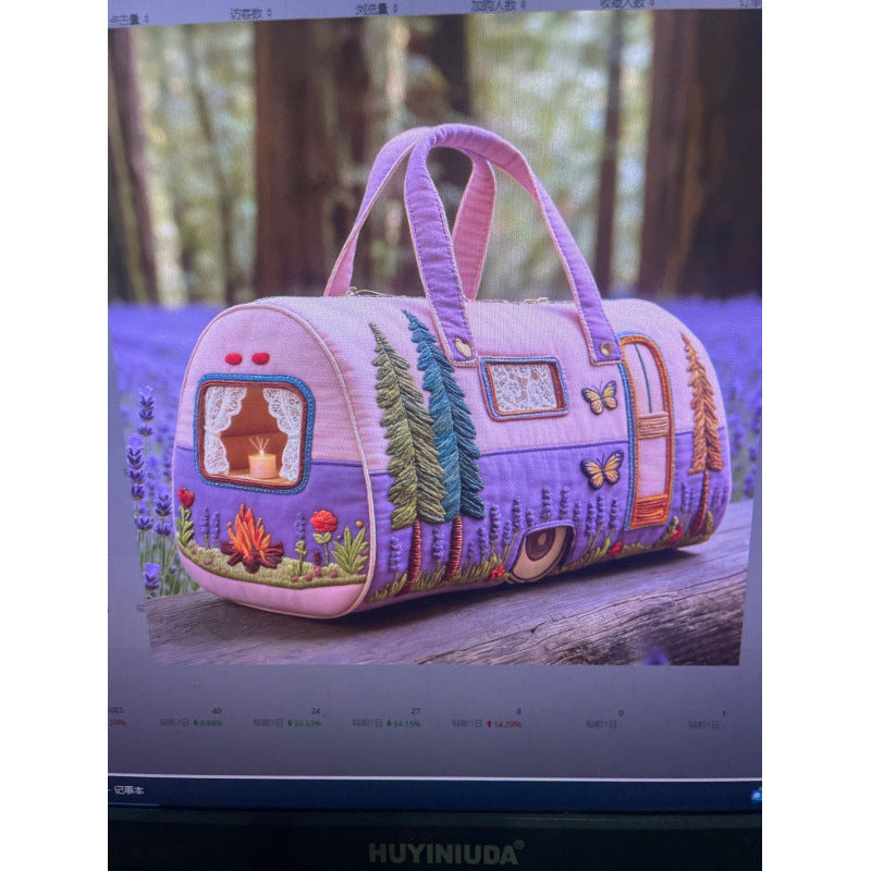 New Short-Distance Portable 3D Digital Printing Travel Bag Sports Bag