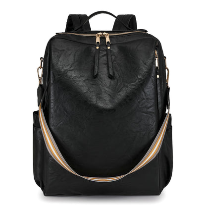 Multi-functional PU Leather Women Backpack