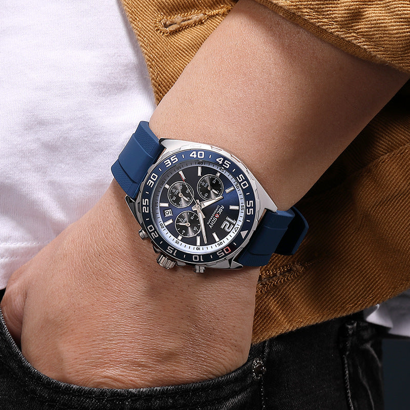 Mens Sports Quartz Watch with Luminous Display
