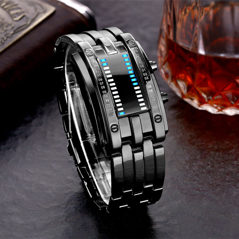 Digital Dual-Line Wrist Watch