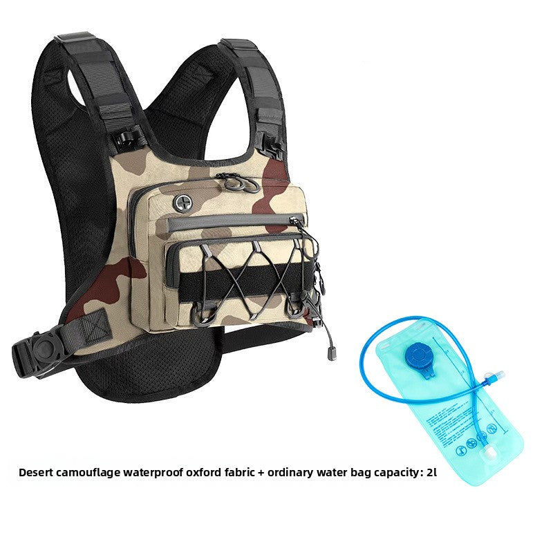 Multi-Functional Tactical Chest Bag with Hydration Pack