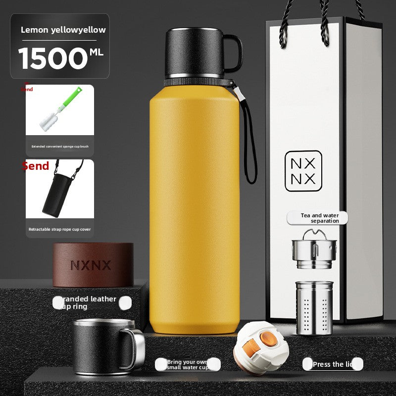 Stainless Steel Thermos Cup with Handle