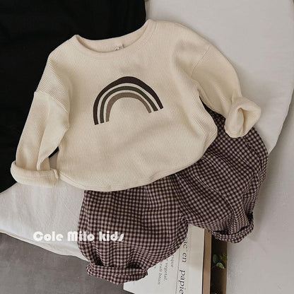 Childrens Rainbow Waffle T-Shirt