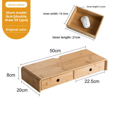 Bamboo Computer Monitor Riser