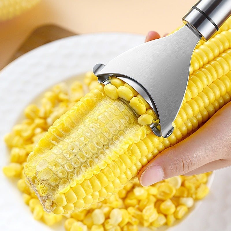Stainless steel corn scraper