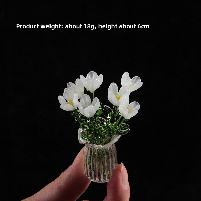 Handmade Glass Simulation Flower Decoration