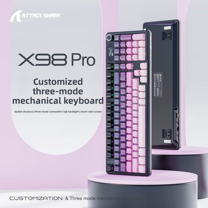 Attack Shark X98Pro Triple Mode RGB Wireless Mechanical Keyboard