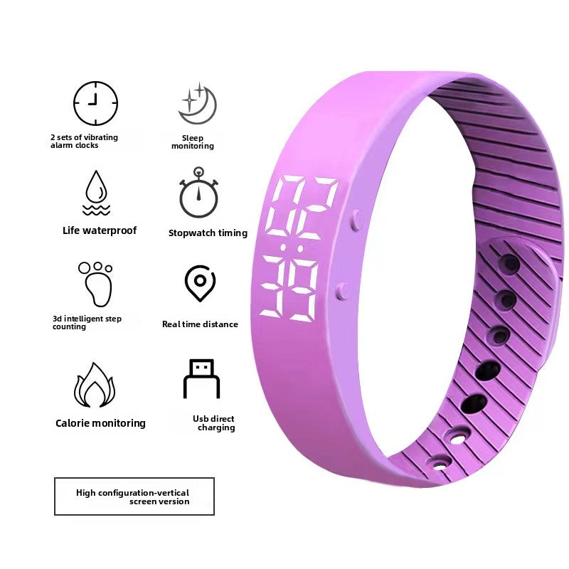 Multifunctional Digital Sports Watch with Silent Alarm