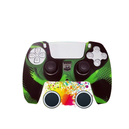 PS5 Controller Silicone Protective Cover with Joystick Caps