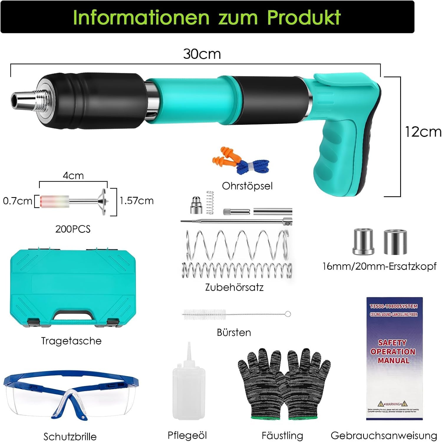 Mini Noise Canceling Nail Gun