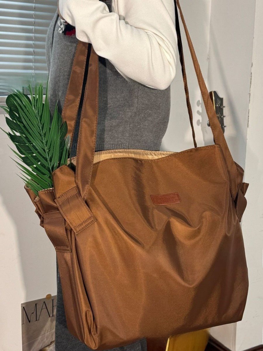 Washed Tote Bag for Women Large Capacity Casual Shoulder Bag