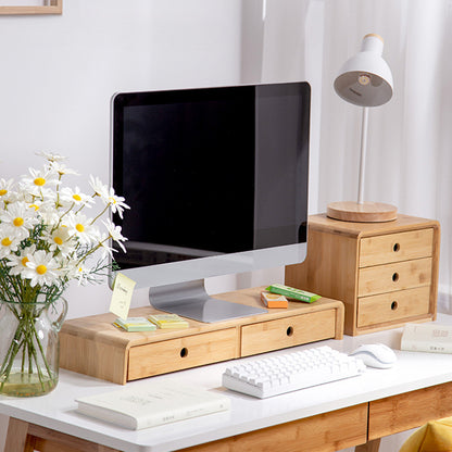 Bamboo Computer Monitor Riser