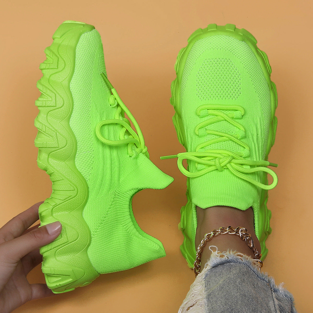 Womens Breathable Slip On Sports Shoes