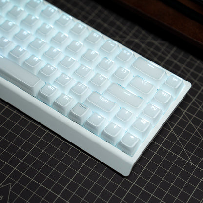 M68 Wireless Bluetooth Mechanical Keyboard with Mahjong Sound, Cute for Girls, Silent for Office, Compatible with Computer and Mobile Phone