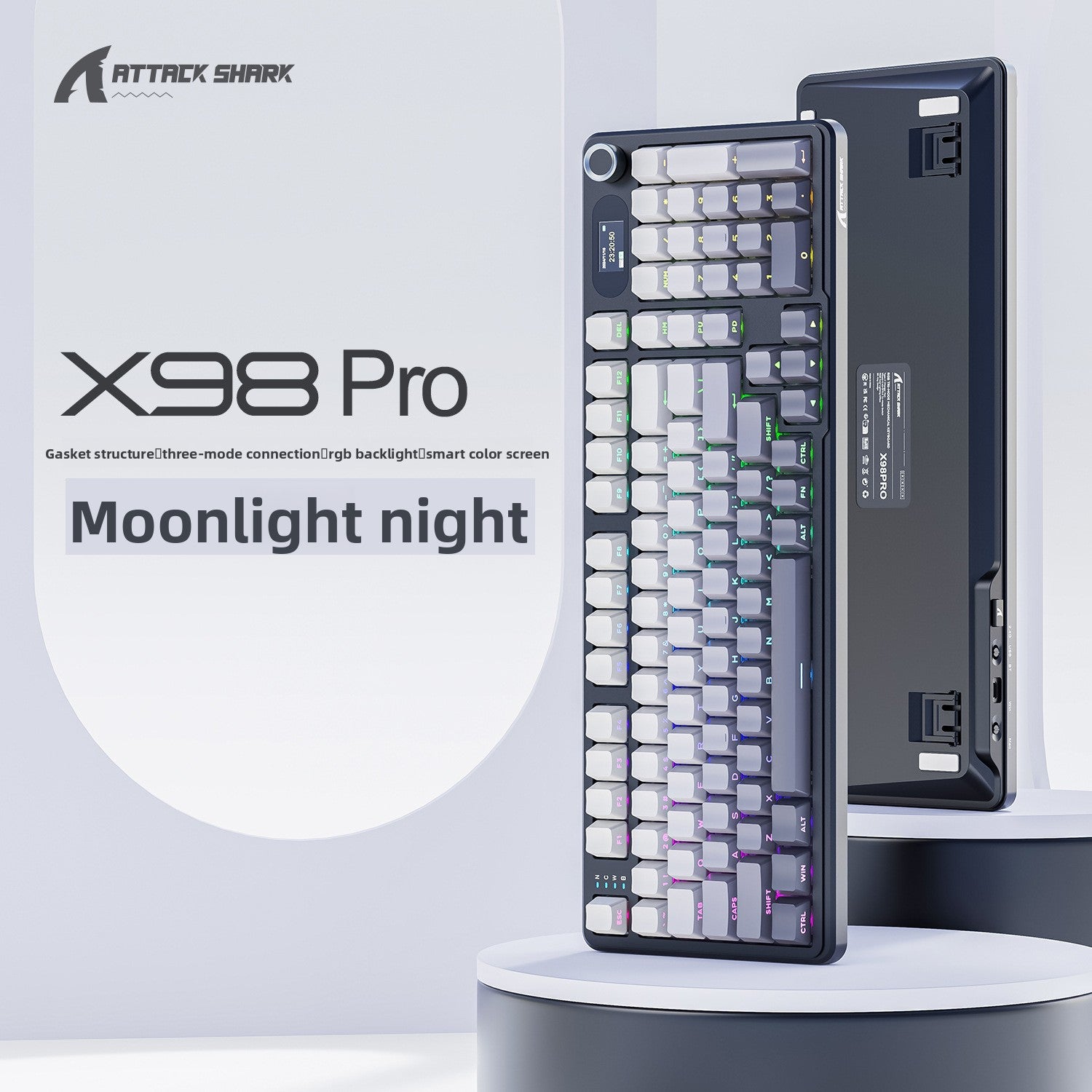 Attack Shark X98Pro Triple Mode RGB Wireless Mechanical Keyboard