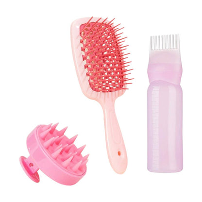 Hair Styling Spray Bottle and Massage Brush Set