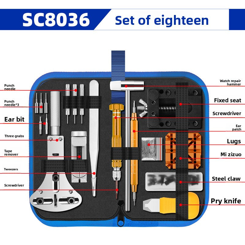 Professional Watch Repair Tool Set with Waterproof Paste