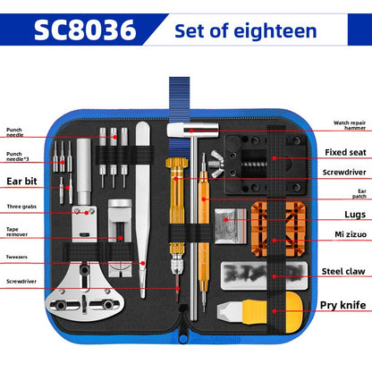 Professional Watch Repair Tool Set with Waterproof Paste