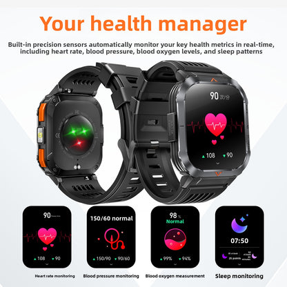 Bluetooth Smart Watch with Health Monitoring and Call Function