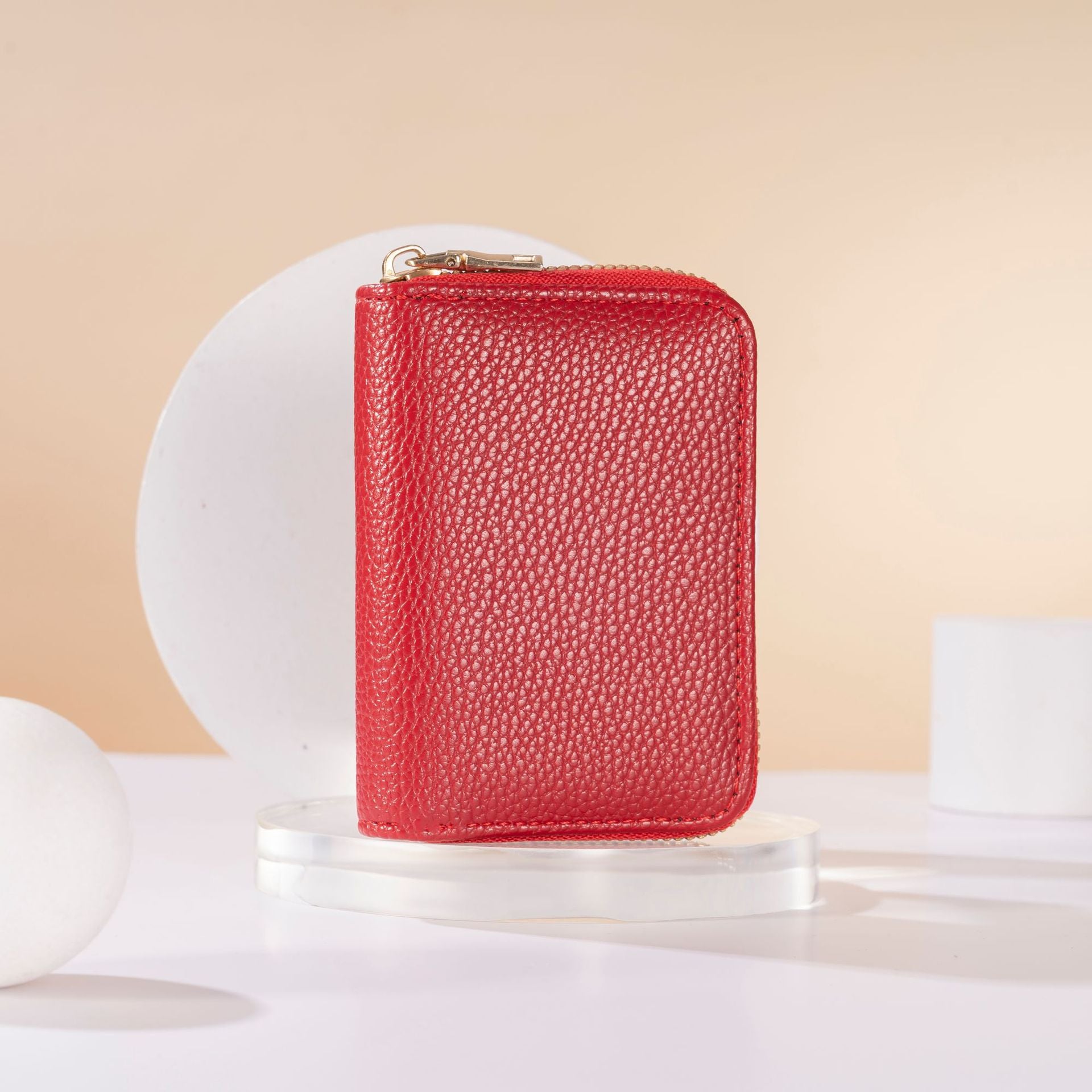 Lychee Pattern Accordion Card Holder