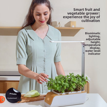 Smart Indoor Hydroponic Growing System with LED Lights