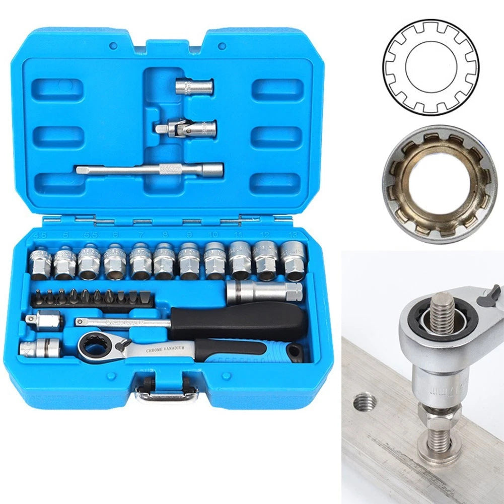 Multi-Functional Ratchet Socket Set