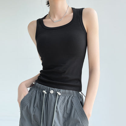 Womens Sleeveless Cotton Back Strap Top