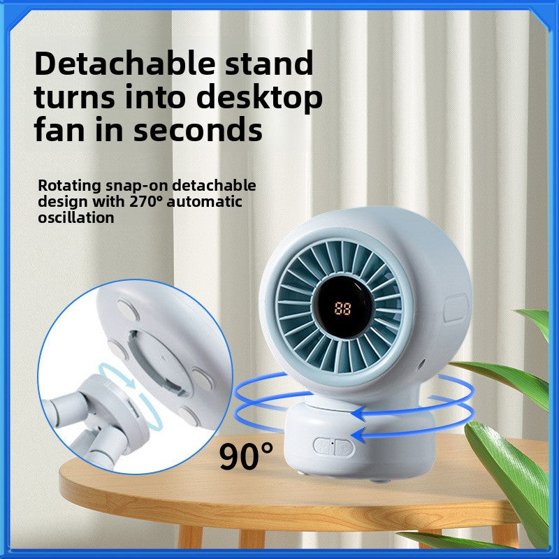 Digital Display Octopus USB Desk Fan with Oscillation