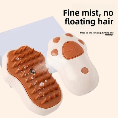 pet spray massage comb dog cat to float hair steam comb to float hair bath-free cat comb