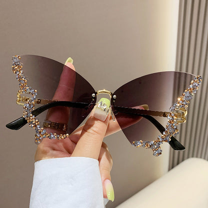 Butterfly Diamond Sunglasses UV400 Protection