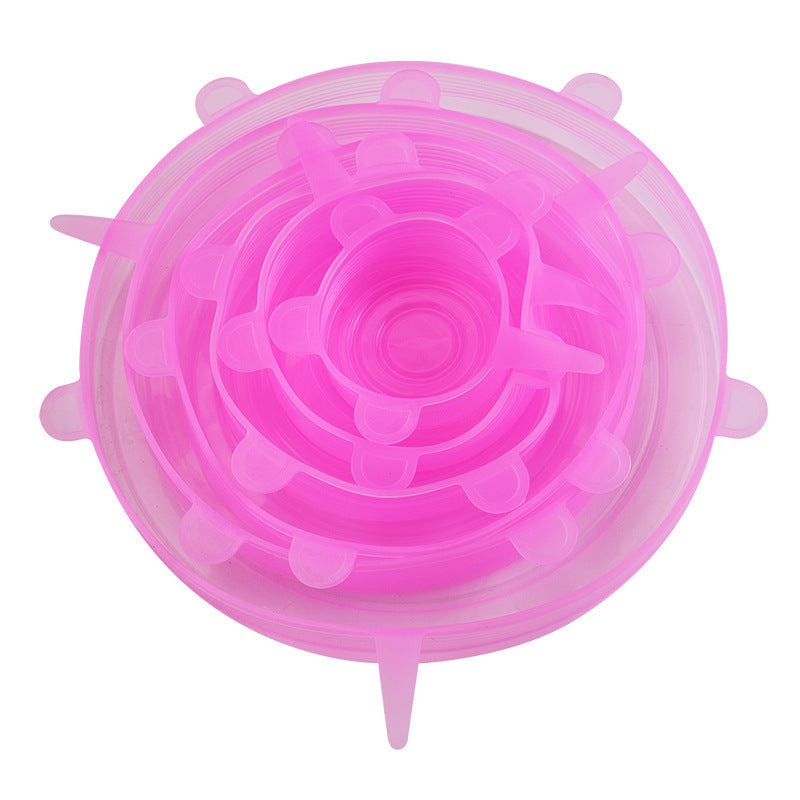 Silicone food storage lid