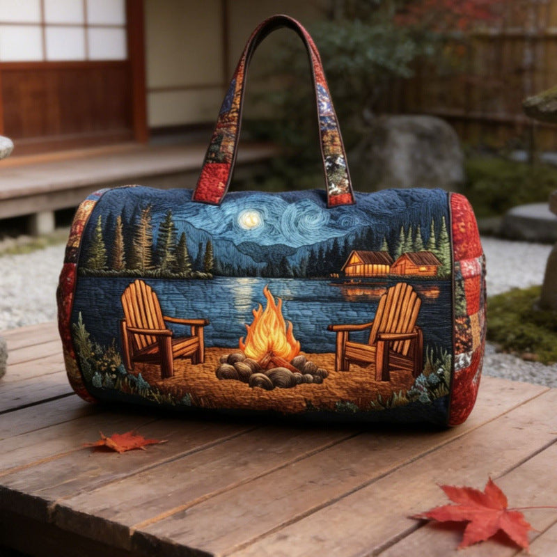 New Short-Distance Portable 3D Digital Printing Travel Bag Sports Bag
