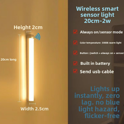 Wireless Sensor LED Strip Light with Magnetic Mount