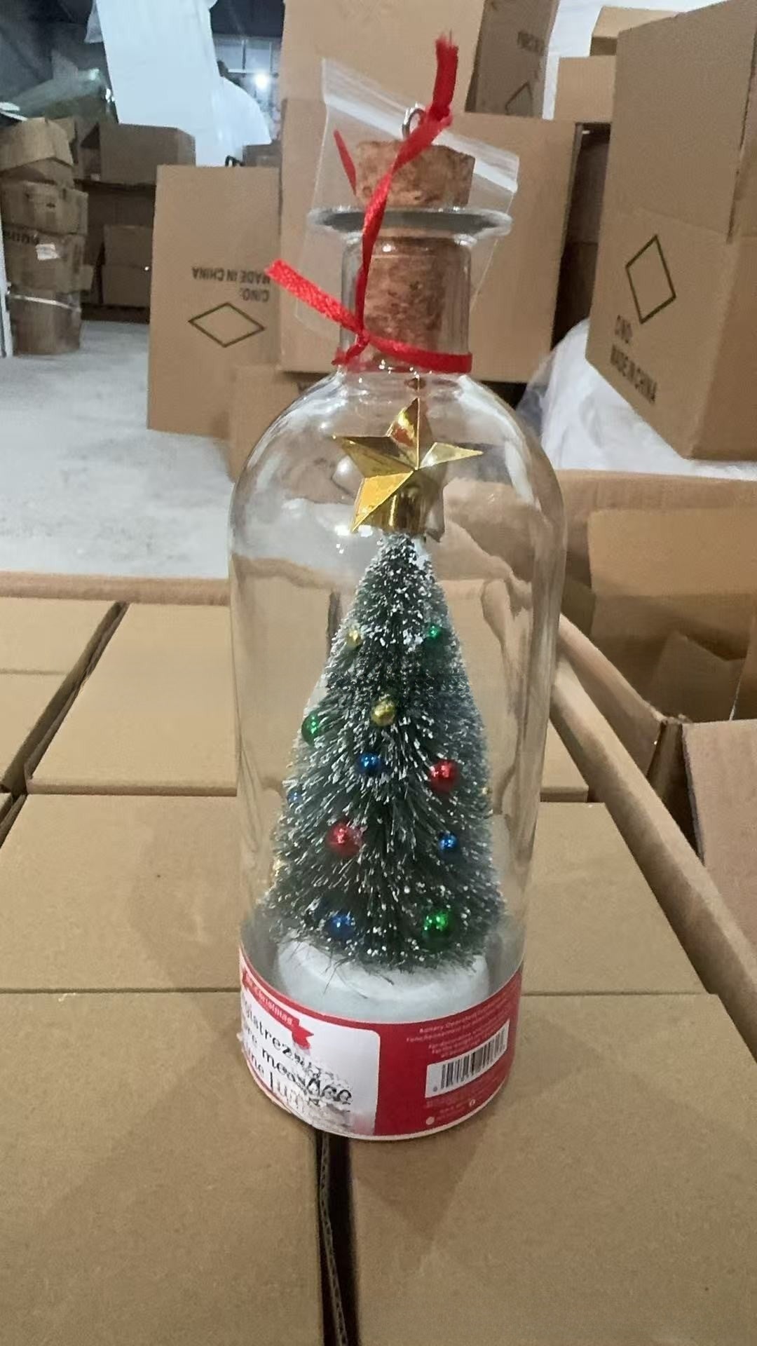 Christmas Tree Message Recording Bottle