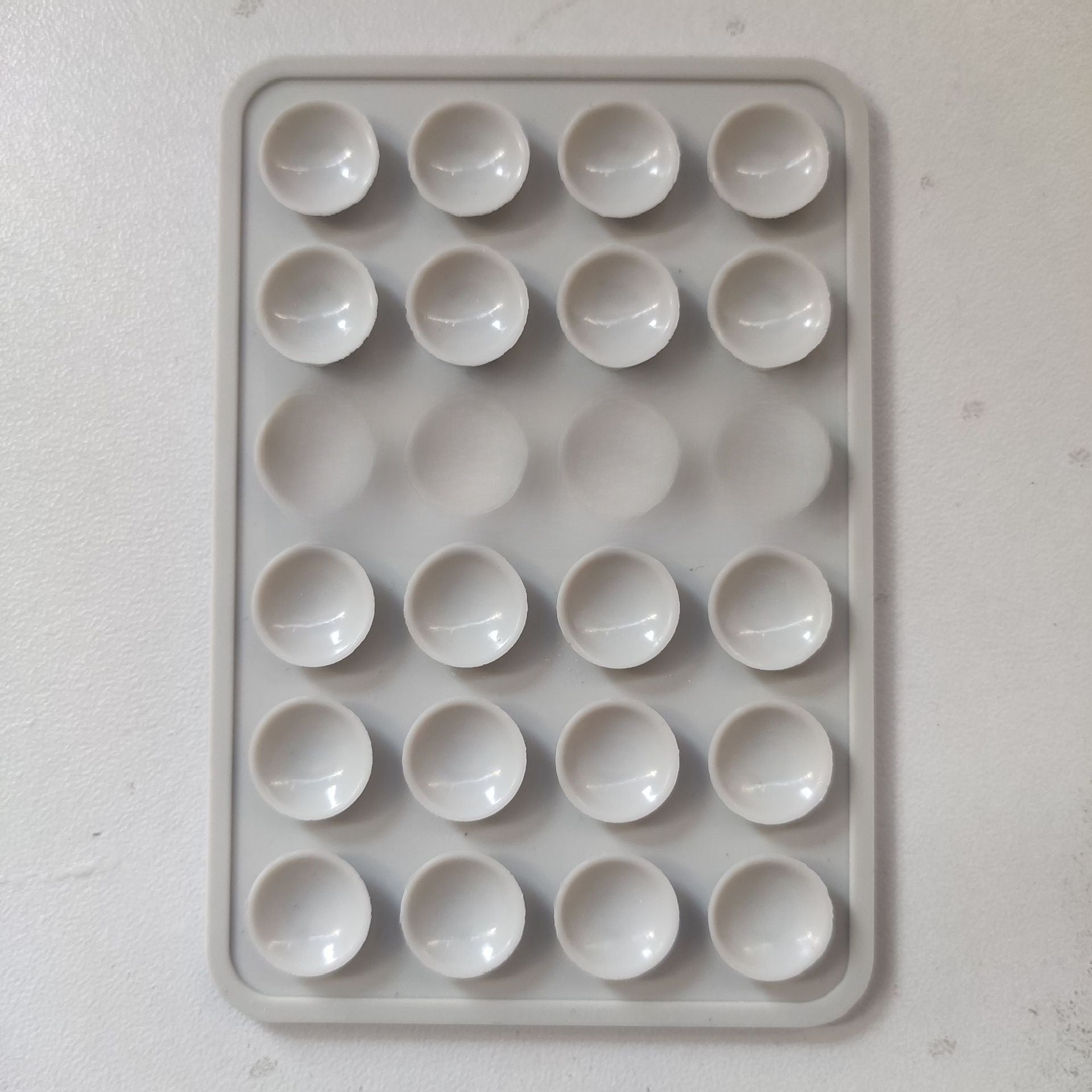 Thickened Silicone Suction Cups 24-Piece Square Adhesive Pads