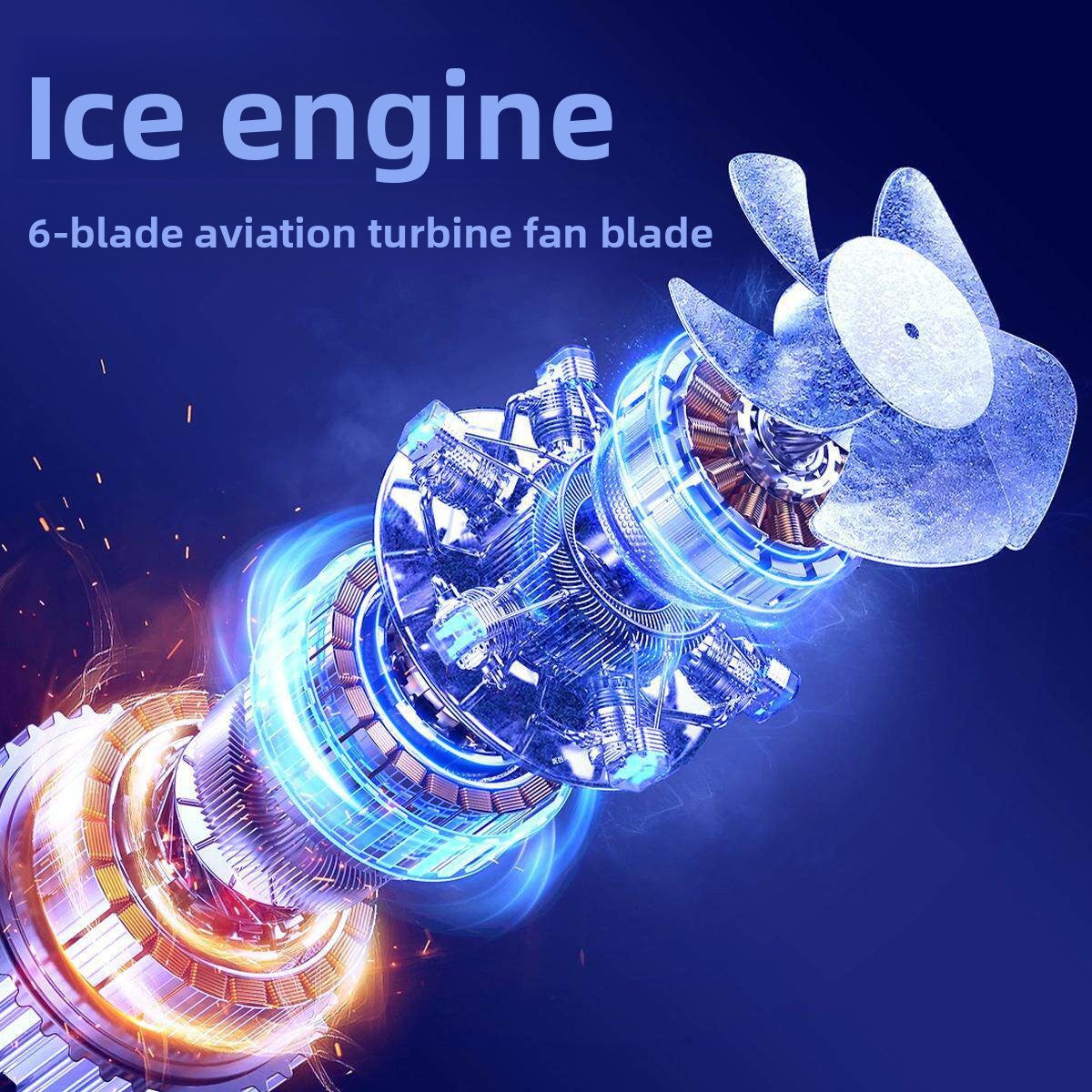Handheld Bladeless USB Rechargeable Fan