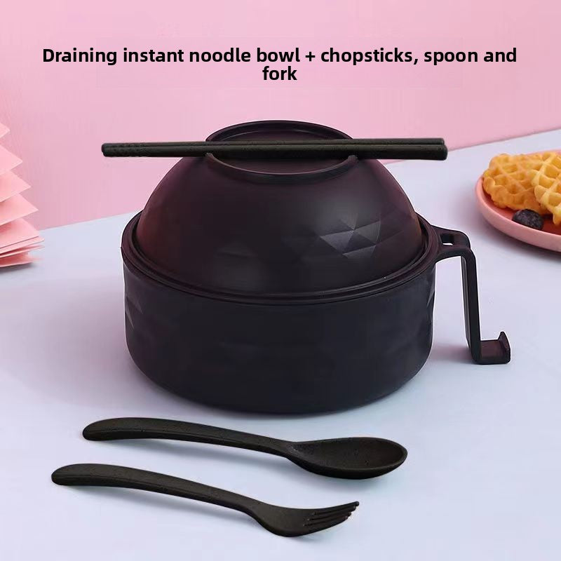 Microwave Safe Japanese Style Noodle Bowl with Utensils