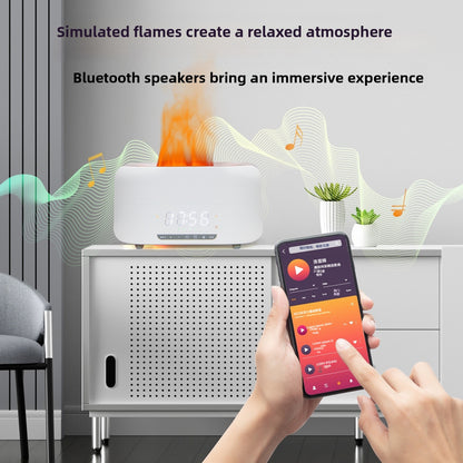 Flame Aromatherapy Machine with Humidifier and Bluetooth Speaker