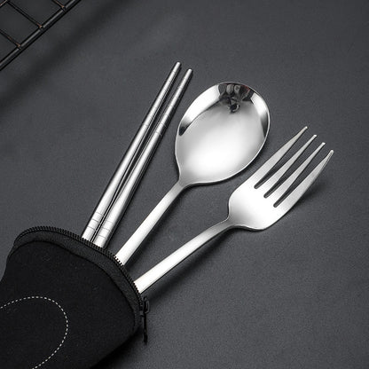 Stainless Steel Portable Tableware