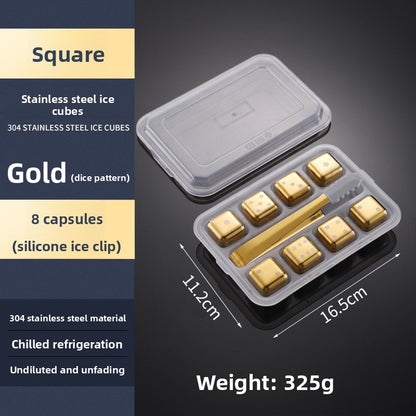 Reusable Stainless Steel Ice Cubes for Drinks