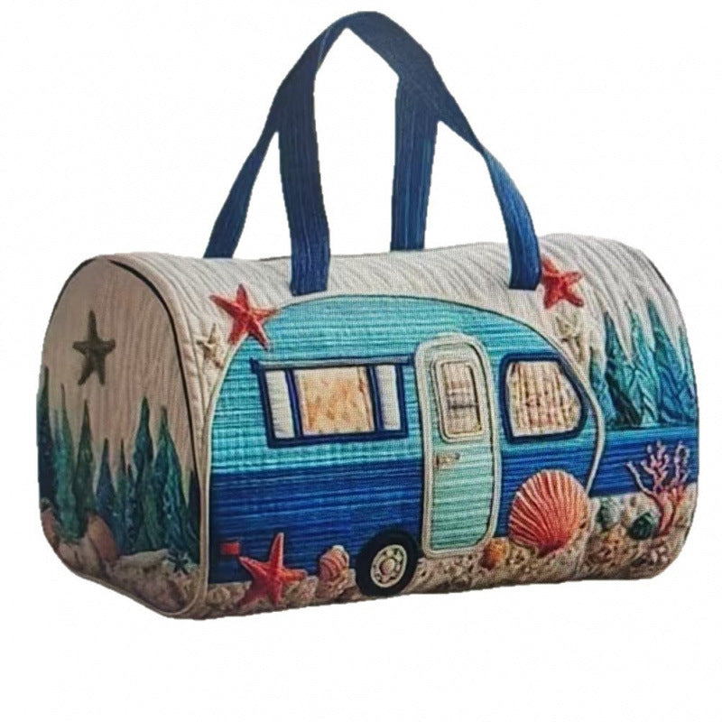 New Short-Distance Portable 3D Digital Printing Travel Bag Sports Bag