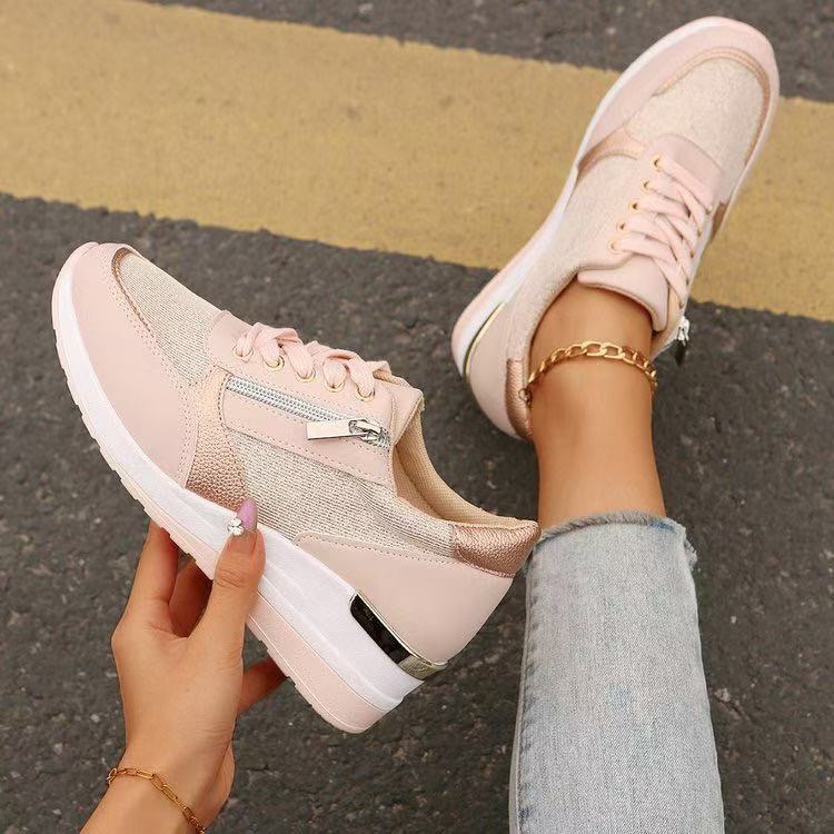 Womens Casual Wedge Sneakers