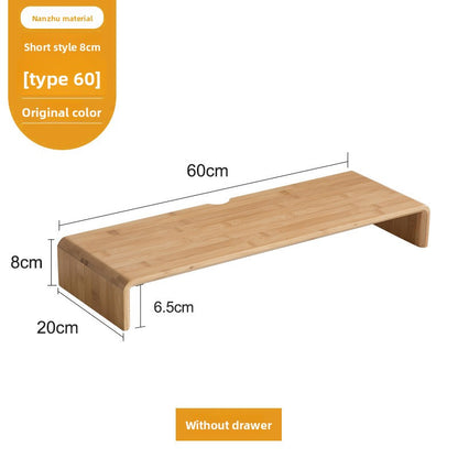 Bamboo Computer Monitor Riser