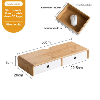 Bamboo Computer Monitor Riser