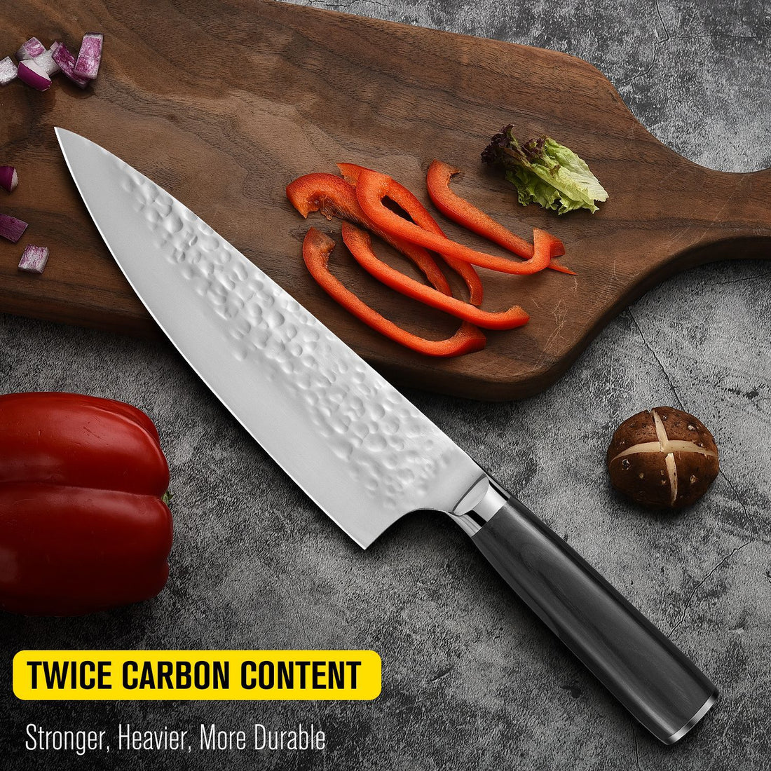 Stainless steel household hand-forged kitchen knife