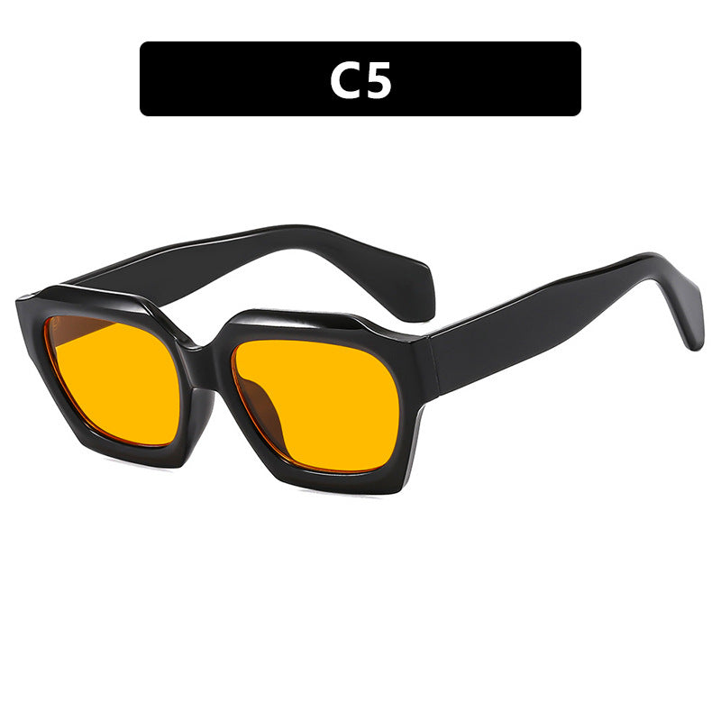 Polygonal Irregular Sunglasses Modern Street Fashion