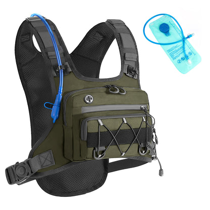 Multi-Functional Tactical Chest Bag with Hydration Pack