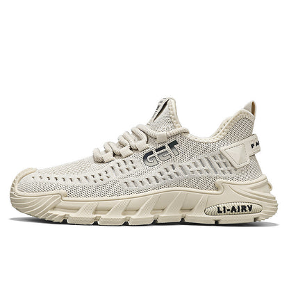 Mens Fly-Knit Breathable Casual Sports Shoes