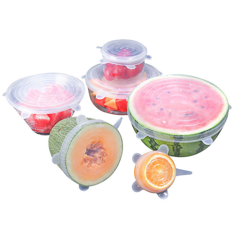 Silicone food storage lid