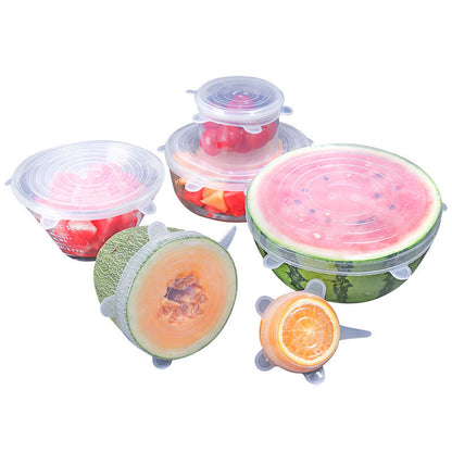 Silicone food storage lid